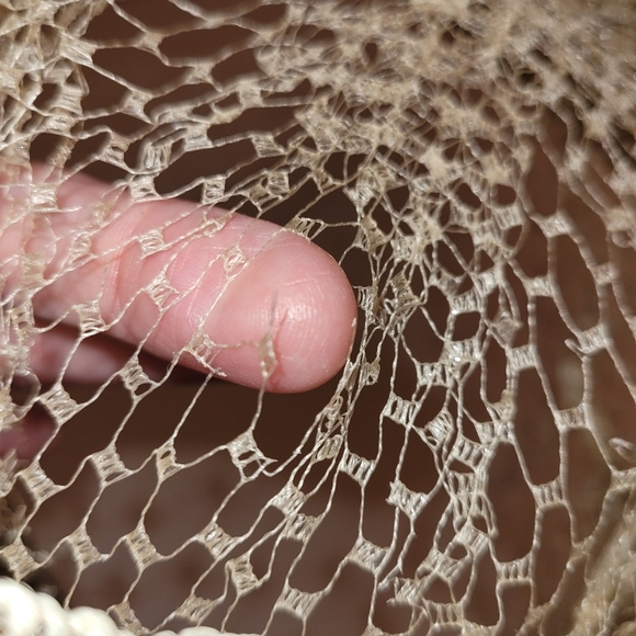 Vintage hat fascinator with netting and bows cottagecore feminine coquette 6 1/2 - Picture 5 of 5